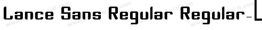 Lance Sans Regular Regular字体转换